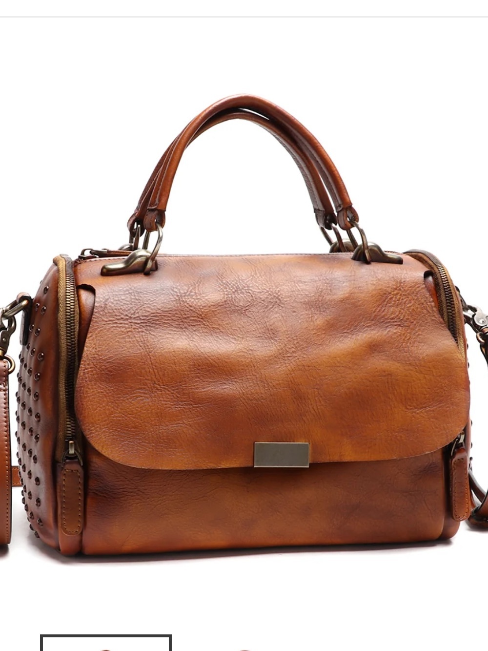 Handmade LRTO genuine Cow Leather handbag